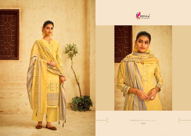 Kesari Alisha Wholesale Printed Cotton Dress Material Catalog